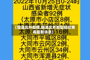 【除湖北外疫情,除湖北外新型冠状病毒最新消息】