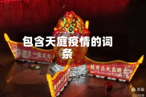 包含天庭疫情的词条