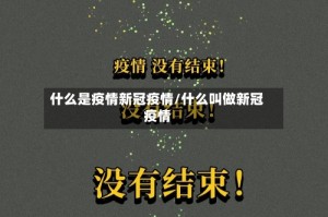 什么是疫情新冠疫情/什么叫做新冠疫情
