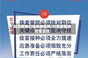 防范疫情打赢疫情视频/打赢疫情防空阻击战