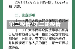 第二疫情/第二轮疫情