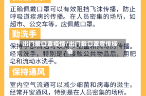 出门戴口罩疫情/出门戴口罩宣传标语