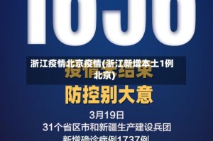 浙江疫情北京疫情(浙江新增本土1例北京)