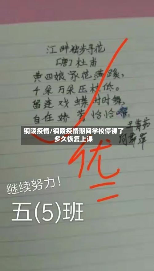 铜陵疫情/铜陵疫情期间学校停课了多久恢复上课-第1张图片