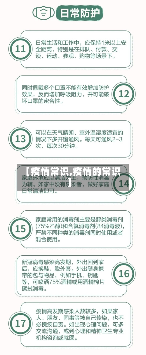 【疫情常识,疫情的常识】-第3张图片