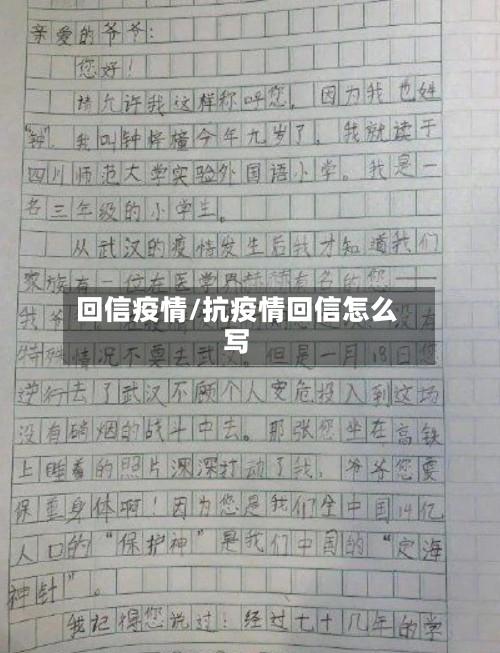 回信疫情/抗疫情回信怎么写-第1张图片