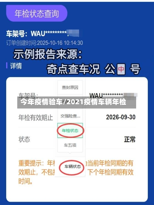 今年疫情验车/2021疫情车辆年检-第2张图片