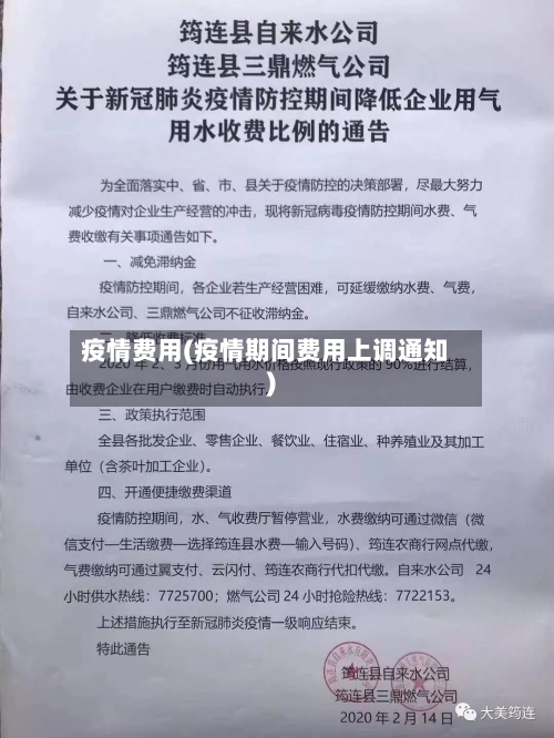 疫情费用(疫情期间费用上调通知)-第1张图片